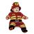 Costume di carnevale Piccolo Pompiere Superbaby 3/6 Mesi 81060 di Roccobimbo