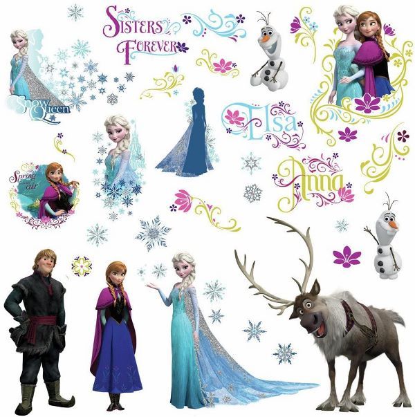 Adesivo Frozen – Anna ed Elsa