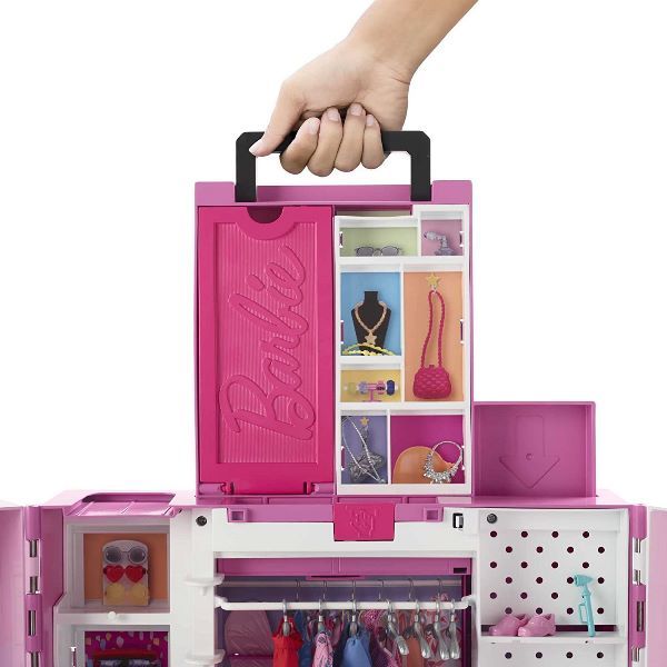Barbie Armadio dei Sogni Playset con bambola bionda, 60 cm, 15+ aree