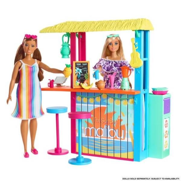 Barbie Chiosco da Spiaggia di Malibu' e Accessori di Mattel