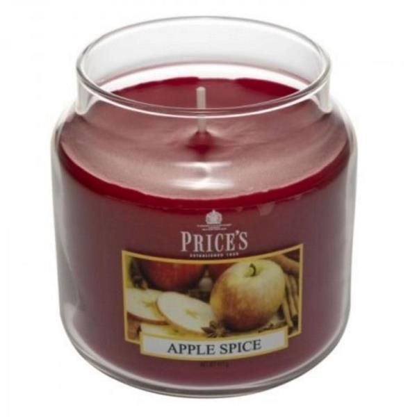 Candela Profumata In Giara Media Apple Spice di Price's Candles