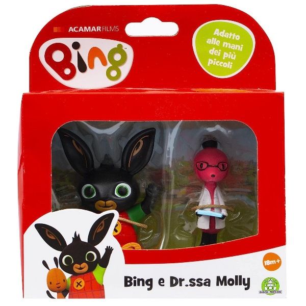 Bing Coppia Personaggi Bing e Dott. Molly di Giochi Preziosi