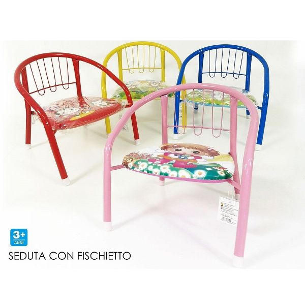 Sedia Per Bambini Con Fischietto Colorata Assortita 4 Modelli di General  Trade