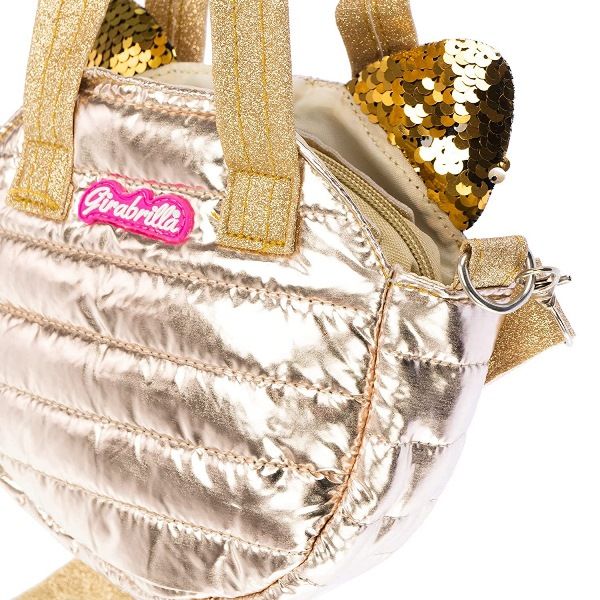 Girabrilla Puffer Borsa Oro PETS BAG Kitty Bag con Orecchie in Paillettes  19030 di Nice